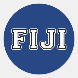 Fiji Classic Round Sticker