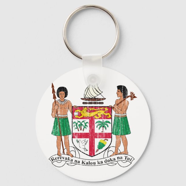 Fiji Coat Of Arms Keychain (Front)