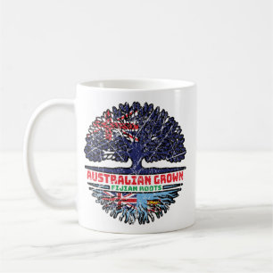 Fiji Fijian Australian Australia Tree Roots Flag Coffee Mug