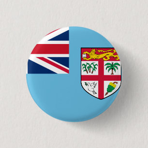 Fiji Flag 1 Inch Round Button