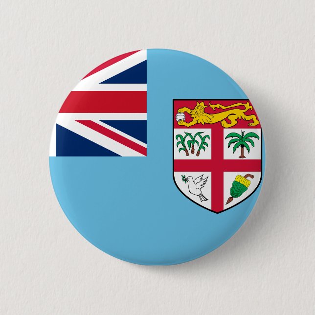 Fiji Flag 2 Inch Round Button (Front)