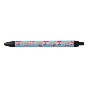 Fiji Flag Black Ink Pen