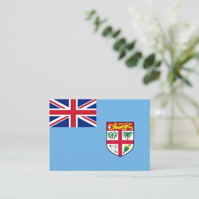 Fiji flag card (Standing Front)