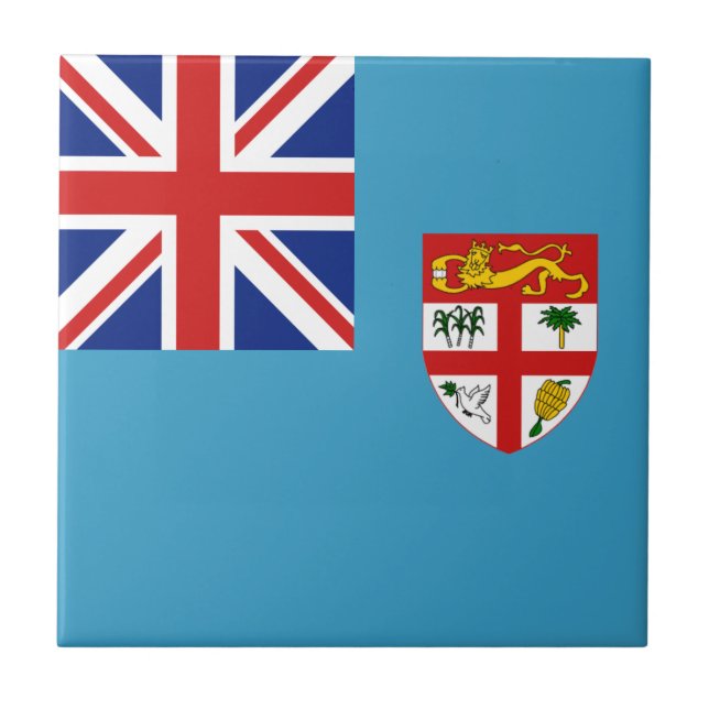 Fiji Flag Ceramic Tile (Front)