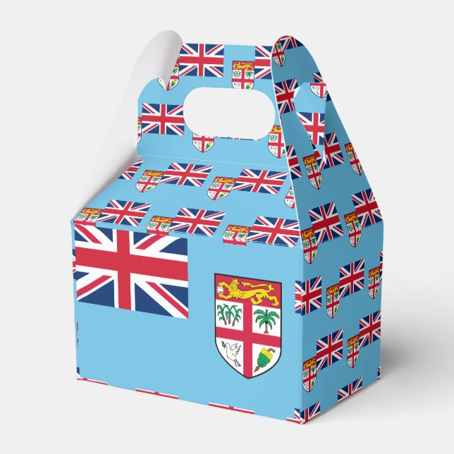 Fiji Flag Favor Box (Back Side)
