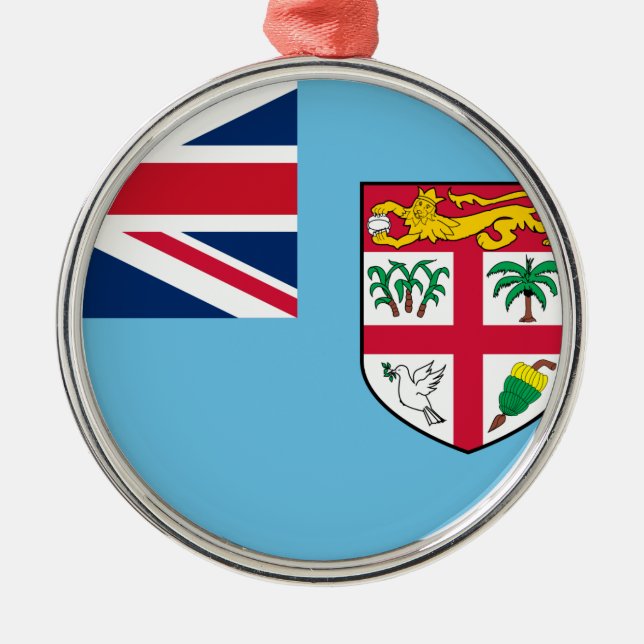 Fiji Flag Metal Ornament (Front)