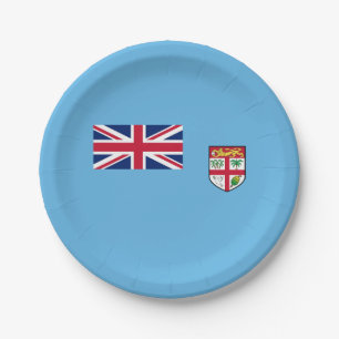 Fiji Flag Paper Plate