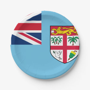 Fiji Flag Paper Plate