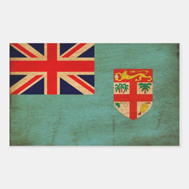 Fiji Flag Sticker (Front)