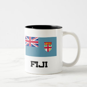 Fiji Flag Two-Tone Coffee Mug