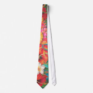 FIJI FLOWERS III TIE