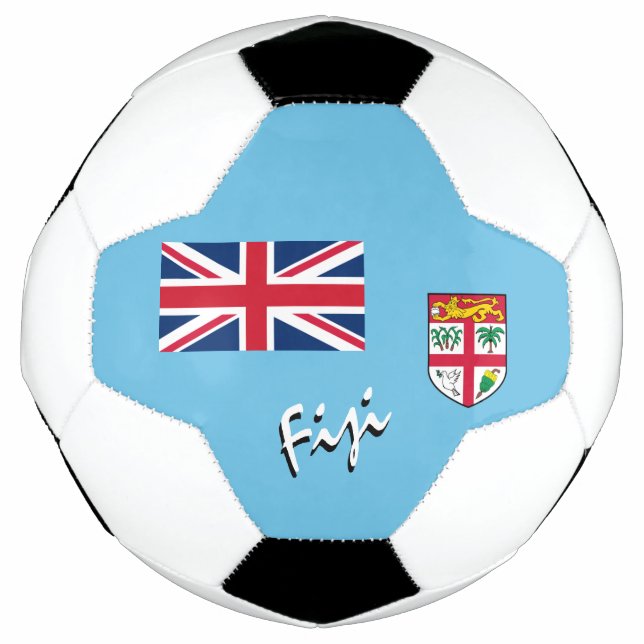 Fiji Football & Fijian Flag / Sport Soccer Ball (Front)