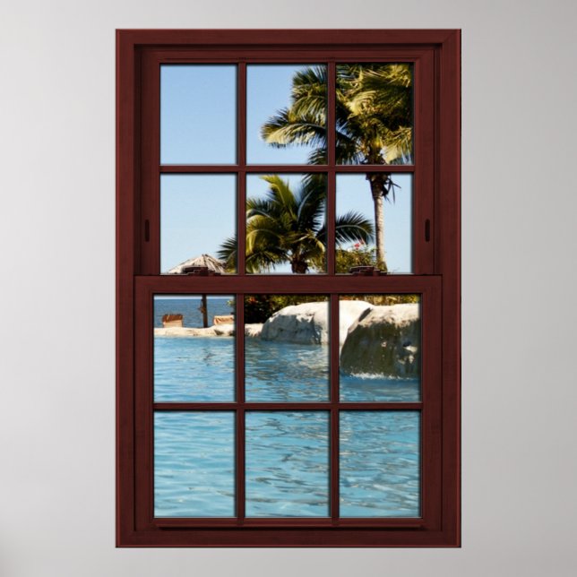 Fiji Island View #3 of 3 Picture Window Illusion Poster (Front)