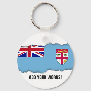 Fiji Islands Flag Keychain