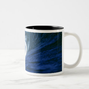 Fiji Islands, Tavarua, Cloudbreak. A wave Two-Tone Coffee Mug