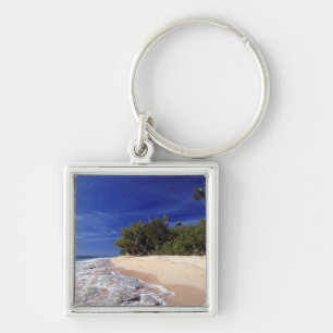 Fiji Islands, Tavarua. This beach on Tavarua, Keychain