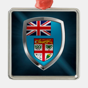 Fiji Mettalic Emblem Metal Ornament