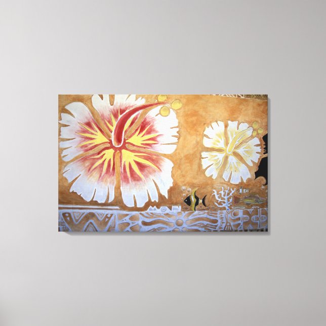 Fiji, mural art. canvas print (Front)