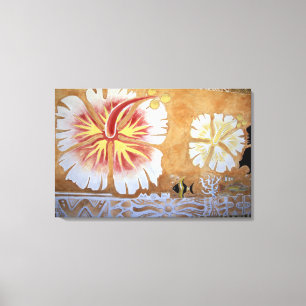 Fiji, mural art. canvas print