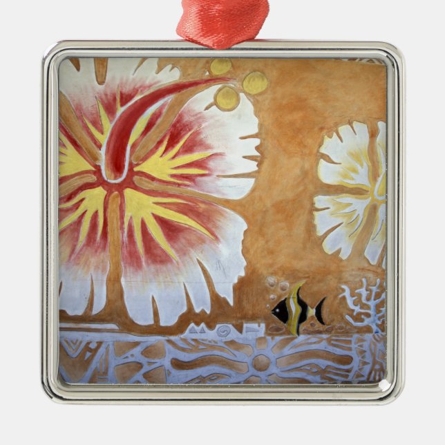 Fiji, mural art. metal ornament (Front)