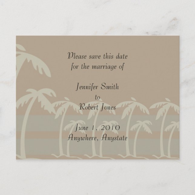 Fiji Save the Date, postcard (Front)
