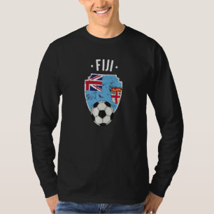 Fiji Soccer Fiji Flag Football Fijian Pride Roots T-Shirt