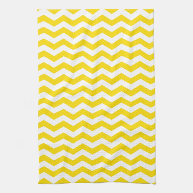 Fiji Sunrise Wave Chevron Kitchen Towel (Vertical)