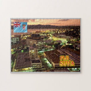 Fiji -  Suva at Night - Jigsaw Puzzle