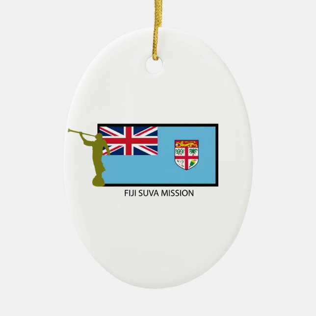 FIJI SUVA MISSION LDS CTR CERAMIC ORNAMENT (Front)