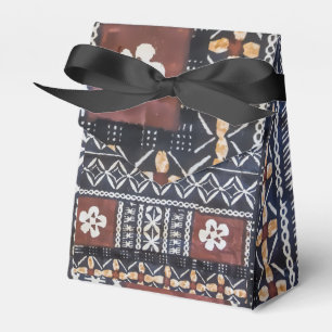 Fiji Tapa Barkcloth Print Paper Favour Bag Favor Box