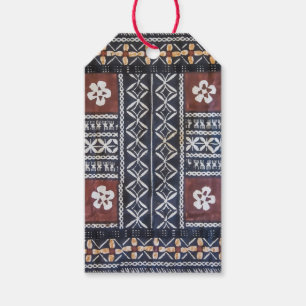 Fiji Tapa Cloth Print Gift Tag