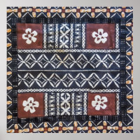 Fiji Tapa Cloth Print Poster