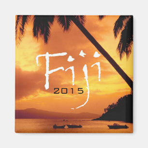 Fiji Travel Souvenir Fridge Magnet Change Year