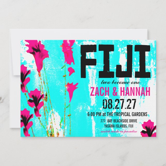 FIJI TWO Destination Invitation (Front)