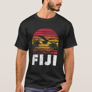 FIJI Vintage Retro Sunset 70s 80s Style Men Women  T-Shirt