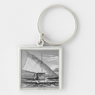 Fijian double canoe from The History of Keychain