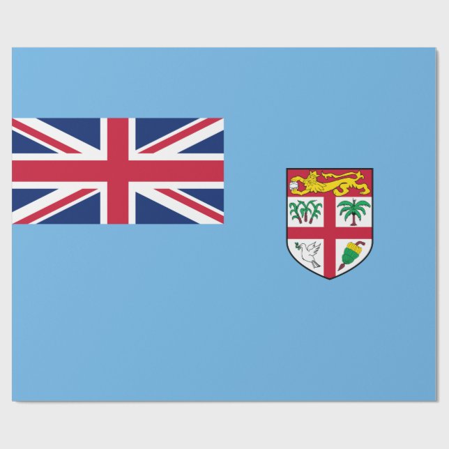Fijian Flag (Fiji) Wrapping Paper (Flat)