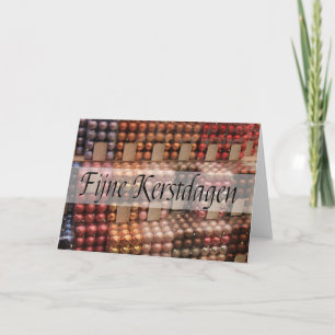 Fijne Kerstdagen   Christmas Ornaments Holiday Card
