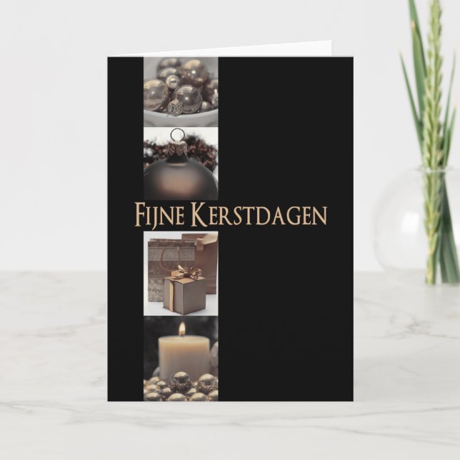 Fijne kerstdagen - Dutch Christmas Holiday Card (Front)