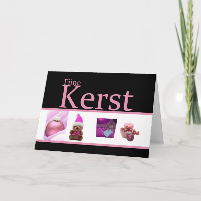 Fijne kerstdagen - Dutch Christmas Holiday Card (Front)