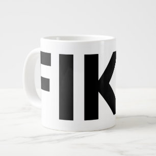 FIKA Bold Black and White Specialty Mug
