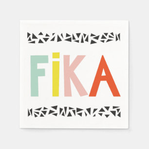 Fika Colours Black Napkin