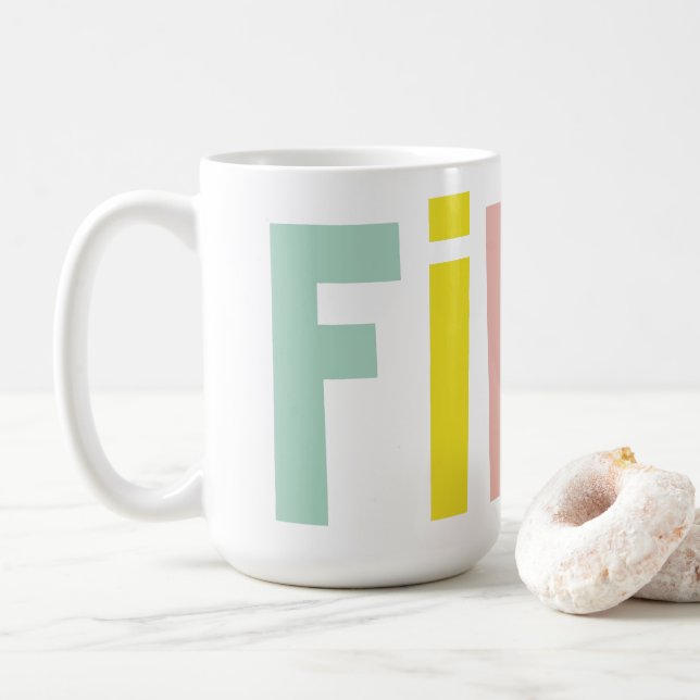 Fika Colours Coffee Mug (With Donut)