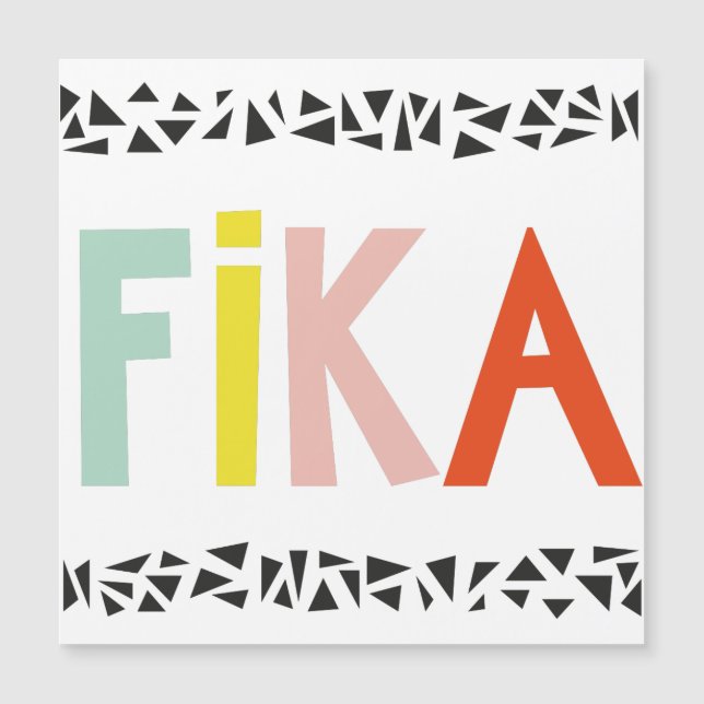 Fika Colours Magnetic Card (Front)