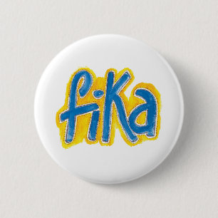 Fika dots 2 inch round button
