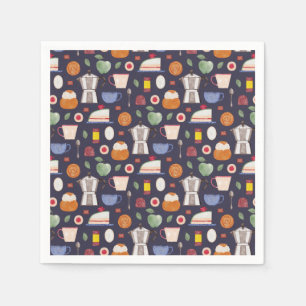 Fika (Eclipse) – Watercolor Pattern Napkin