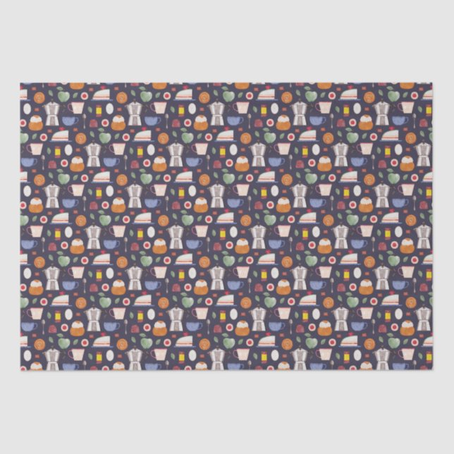 Fika (Eclipse) – Watercolor Pattern Tissue Paper (Front)