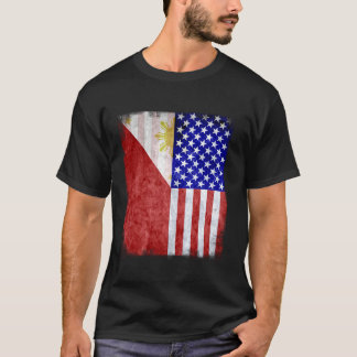 Fil Am Filipino American Philippines USA America F T-Shirt