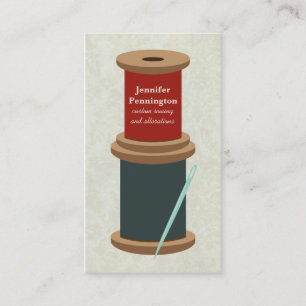 Fil d'amusement et carte de visite de couture fait