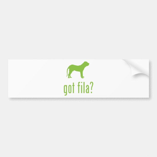 Fila Brasileiro Bumper Sticker (Front)